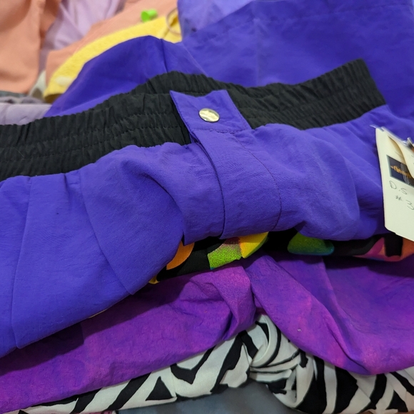 Christopher Rand Sun of a Beach Royal Purple Shorts New With Tags!! 90s - Picture 7 of 8